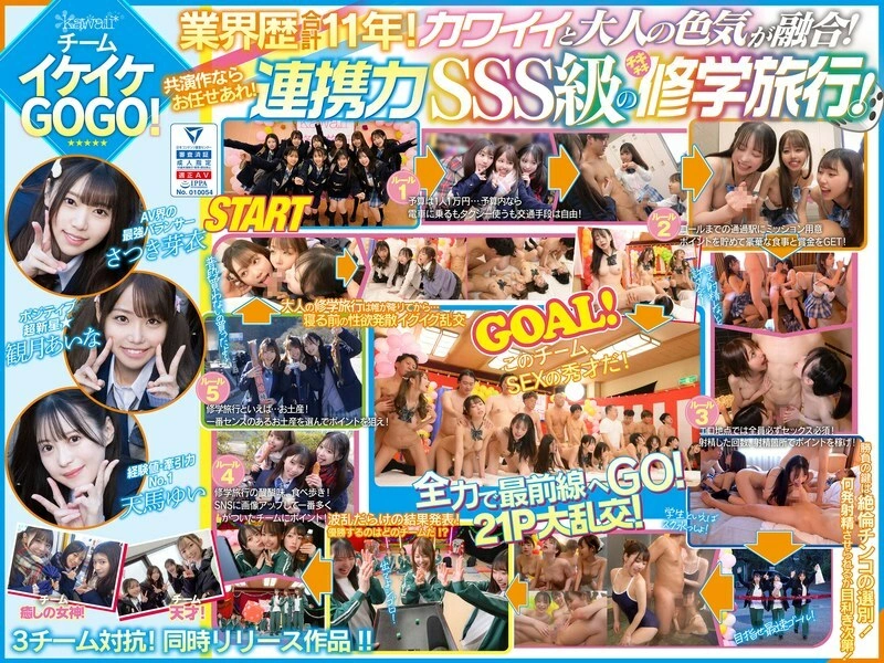 UNCEN CAWD-701 งานเลี้ยงสำส่อนทางเพศกับดาราดัง 10 คนที่ดูดีที่สุดใน